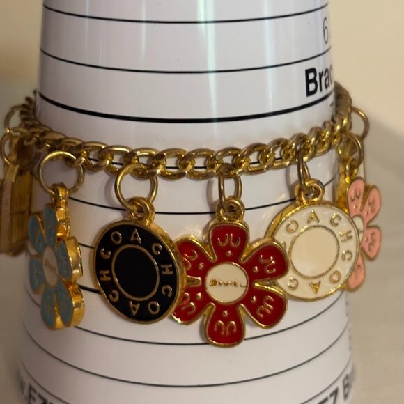 Beautiful Coach Charm Bracelet with 11 Charms and Coach Pouch - 7 inches - Picture 11 of 16